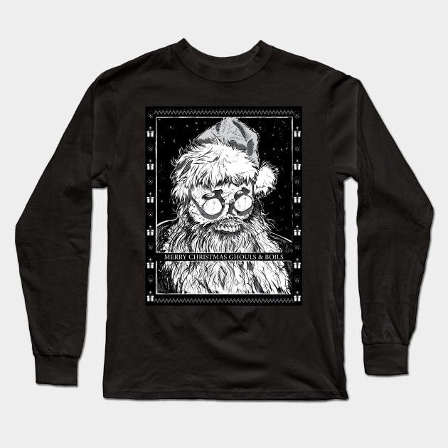 Zombie Santa Long Sleeve T-Shirt by MEWETT